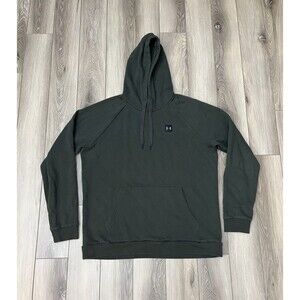 Under Armour Fleece Hoodie Mens Size XL Green Long Sleeve Loose Fit